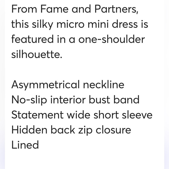 NWOT FAME AND PARTNERS FREE PEOPLE CARA DRESS - Picture 8 of 8